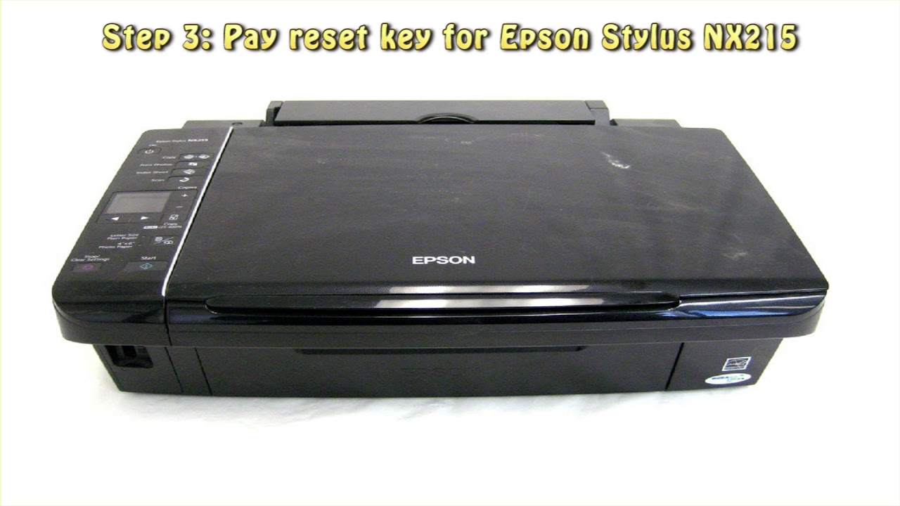 epson sx215 reset pampers