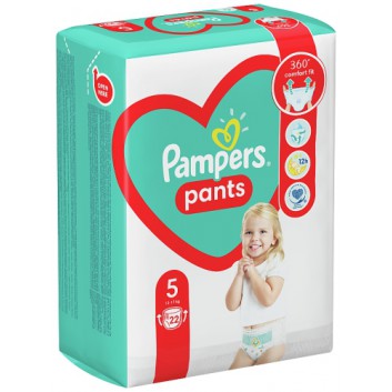 pampers pants pieluchomajtki rozmiar 5 12-17 kg junior 22 szt