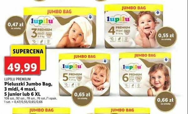 lidl pieluchy jumbo box