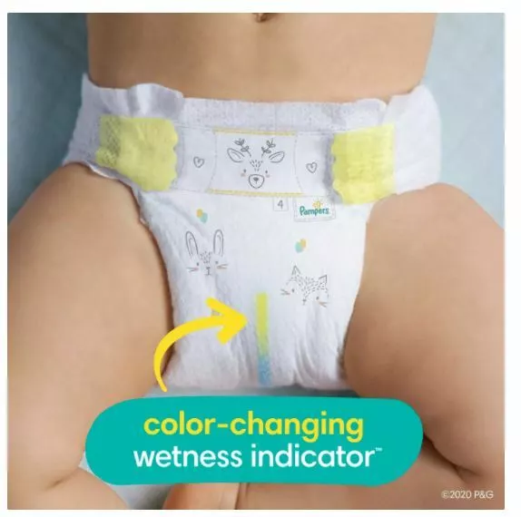 pampers wskaźnik wilgotności kolor