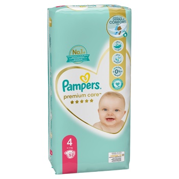 pampers premium care 4 maxi 52 selgros