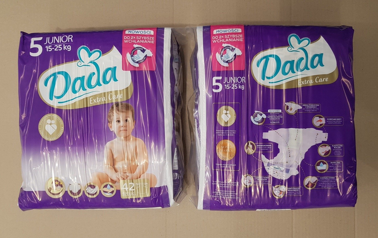 pieluchy dada extra care junior 42 szt