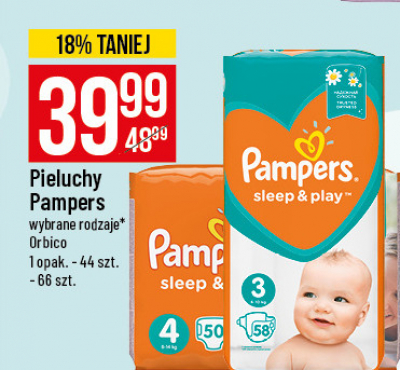 pampers sleep play 58 szt cena