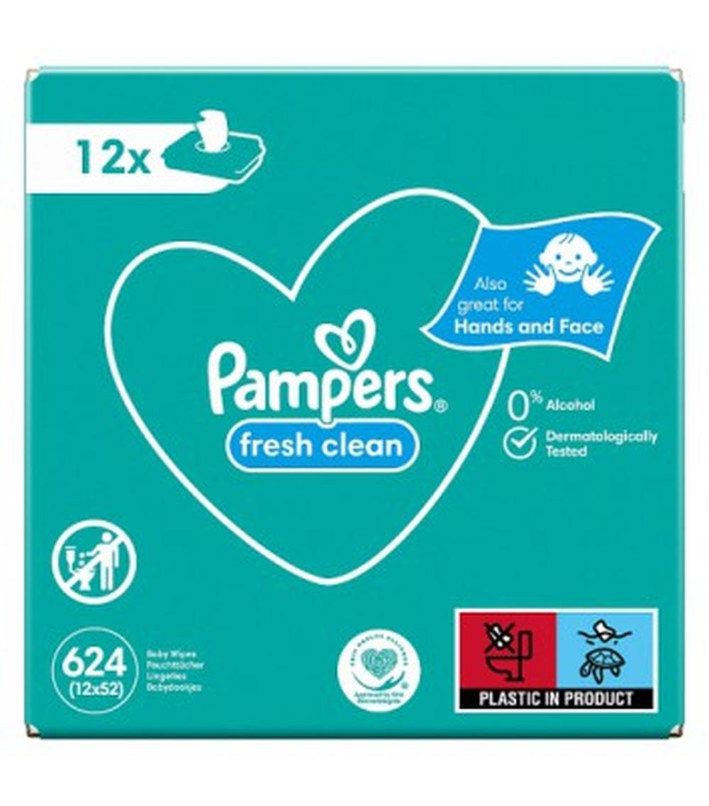 pampers chusteczki fresh clean 12 x 64 sztuki