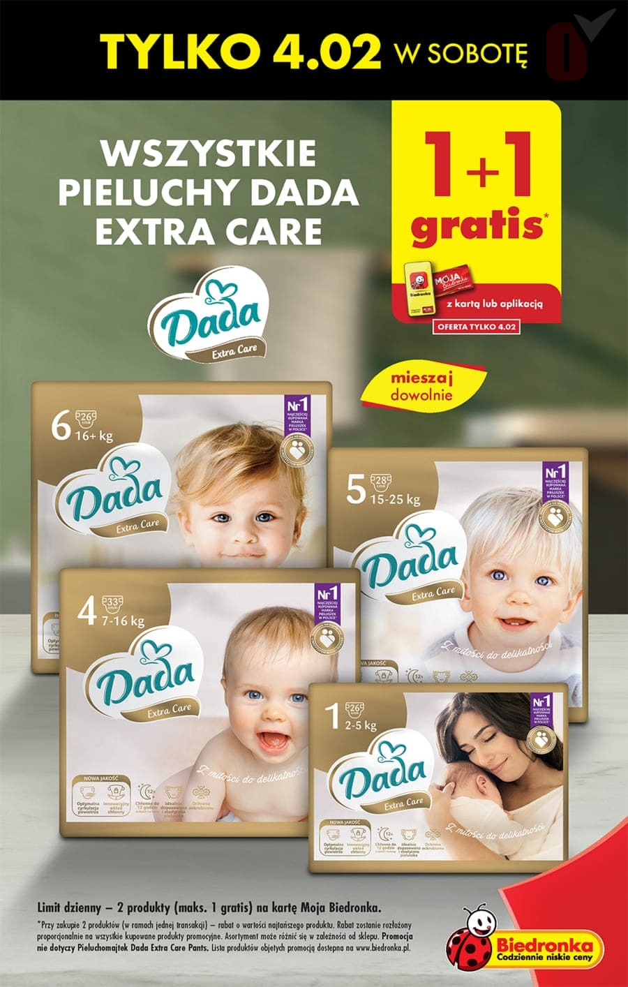 biedronka gazetka pieluchy dada