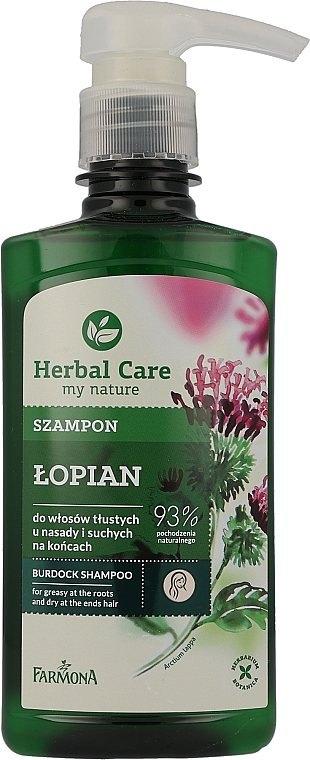 farmona herbal szampon do włosów tłustych łopian wizaz