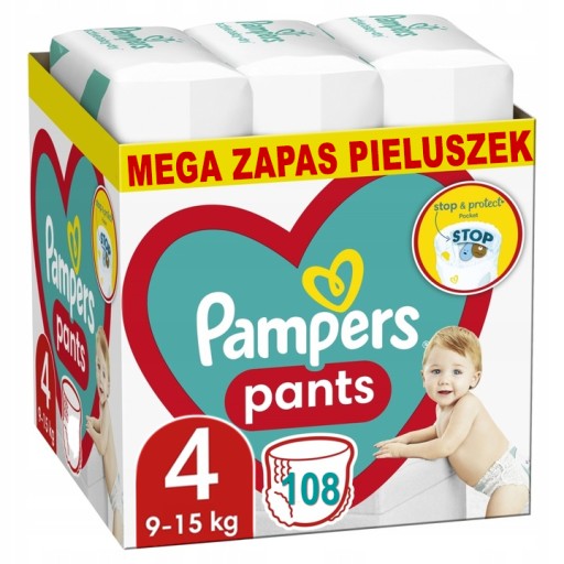 mega pack pampers 4 majtki