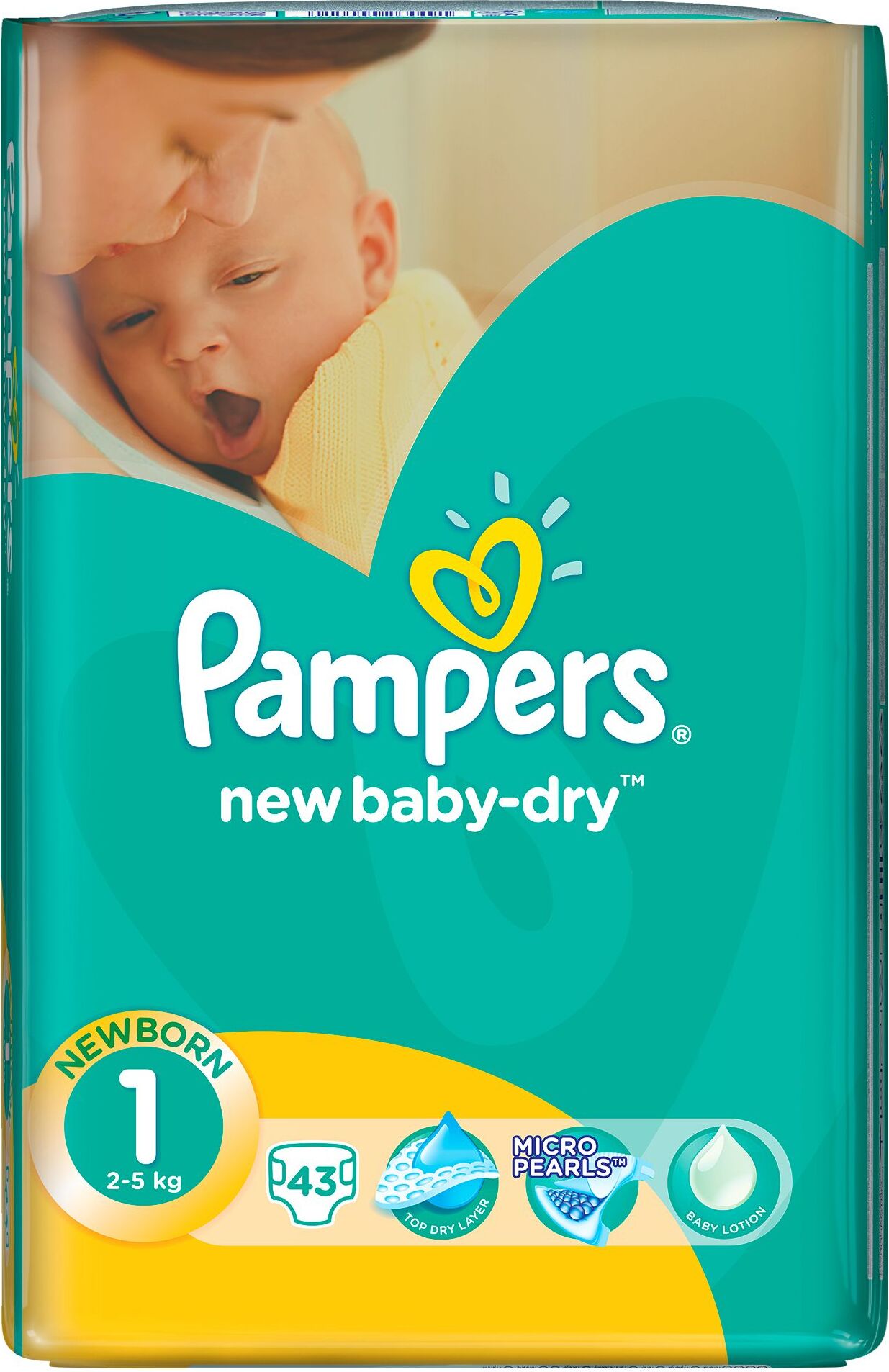 pampers new baby dry 1 43 szt