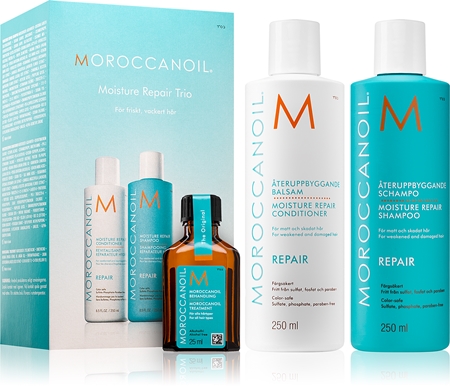 moroccanoil moisture repair odżywka do włosów zniszczonych zabiegami chemicznymi