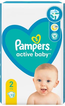 pampers active baby pieluchy rozmiar 2 mini 4-8kg 3x76 sztuk