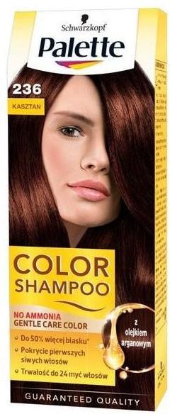 palette color shampoo szampon koloryzujący bez amoniaku nr 236 kasztan