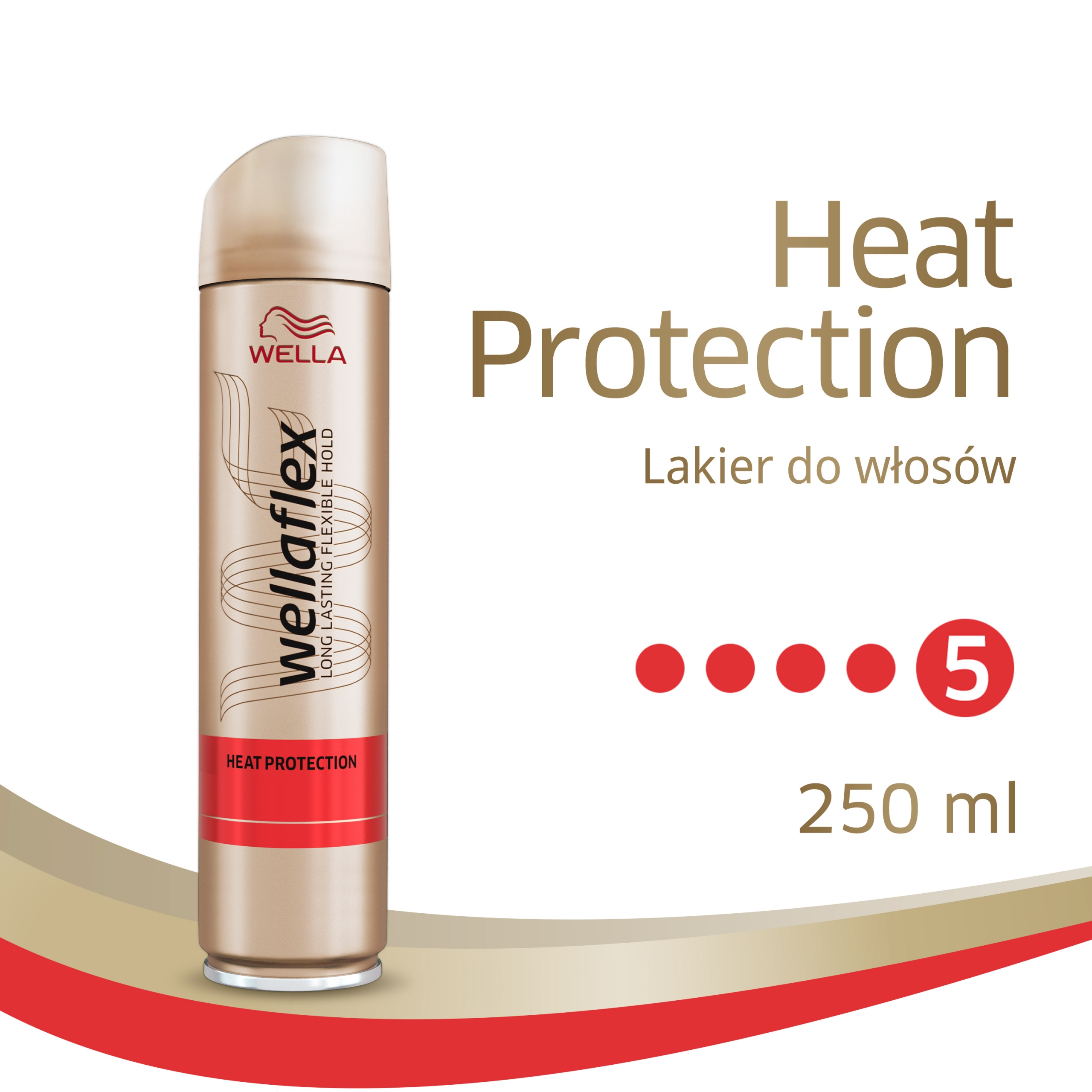 lakier do włosów wellaflex heat protection