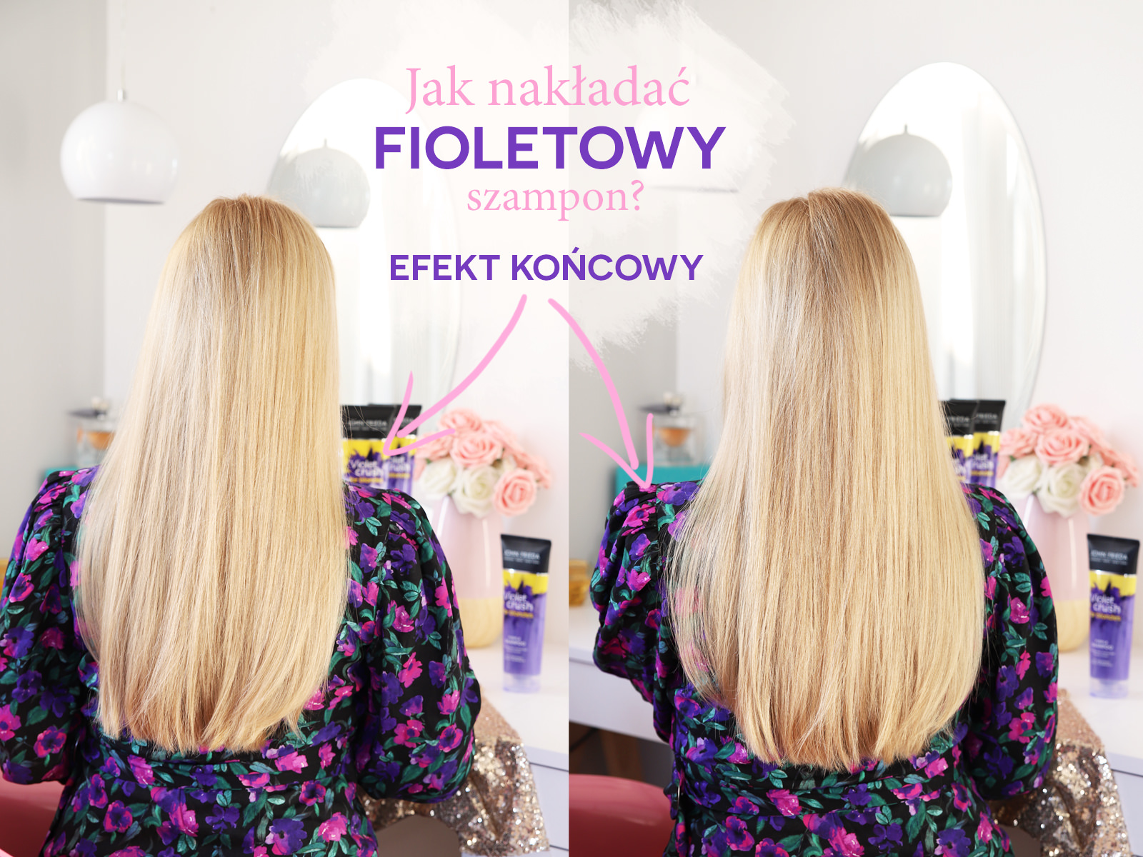 fioletowy szampon na naturalny blond