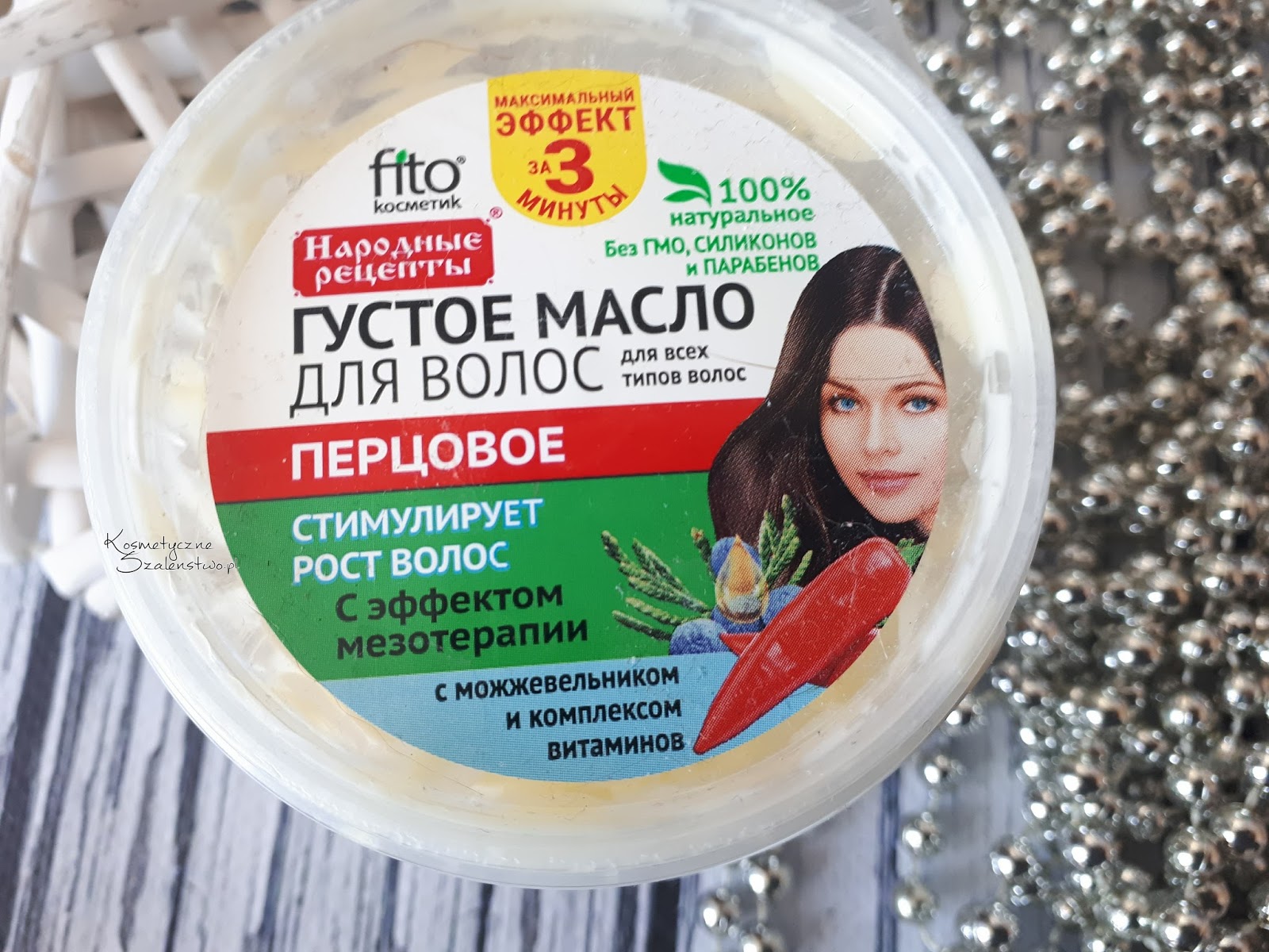 fitokosmetik gęsty olejek do włosów pieprzowy z efektem mezoterapii