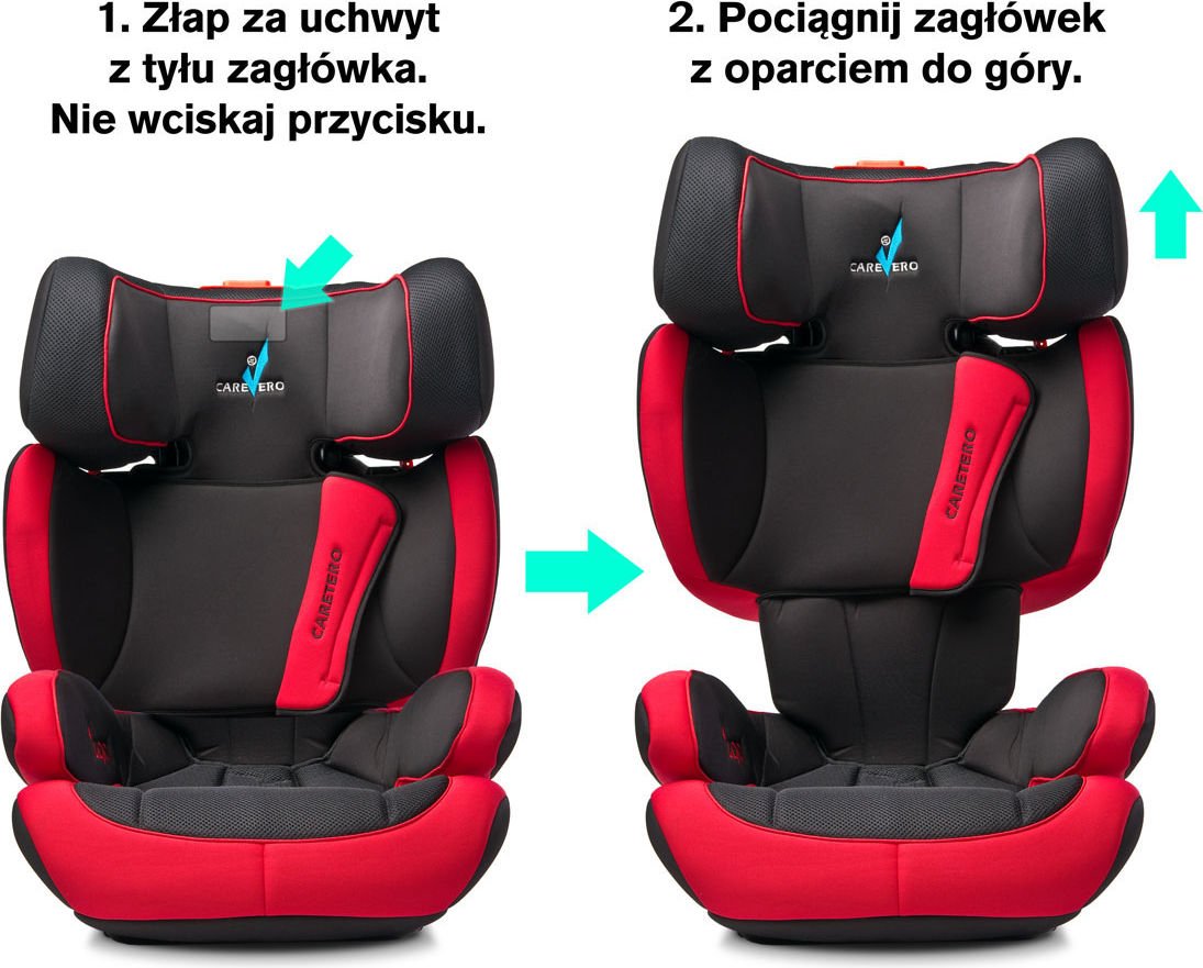 fotelik samochodowy caretero huggi isofix