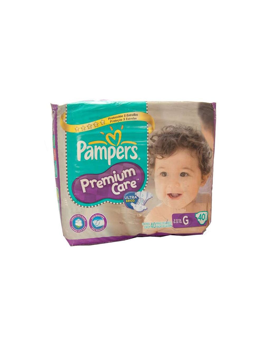 fralda pampers premium care g