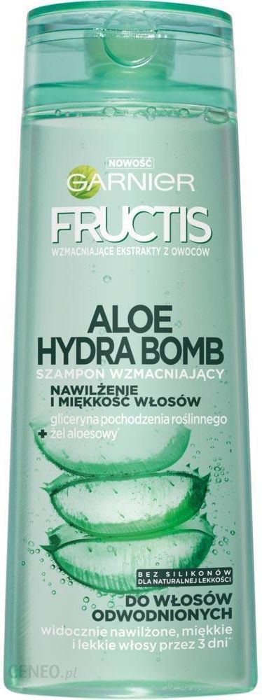 garnier fructis aloe hydra bomb szampon wzmacniający do włosów odwodnionych