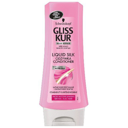 gliss kurliquid silk odżywka do włosów matowych i łamliwych