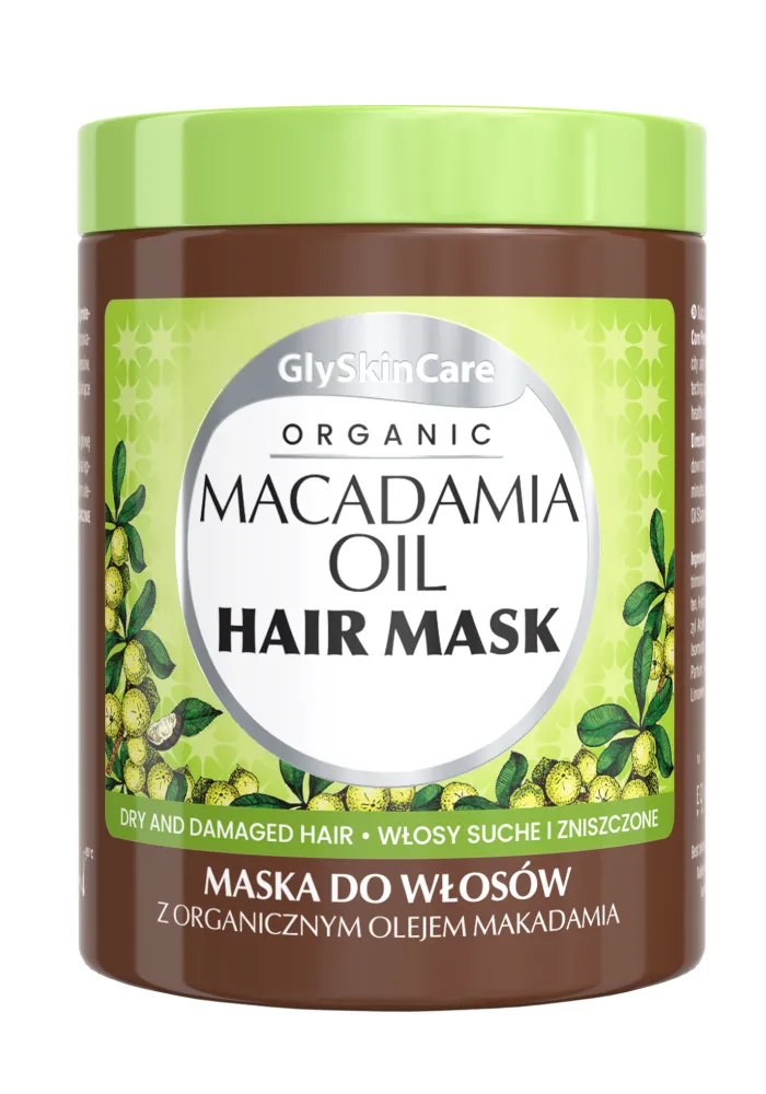 glyskincare macadamia oil odżywka do włosów z organicznym olejem makadamia