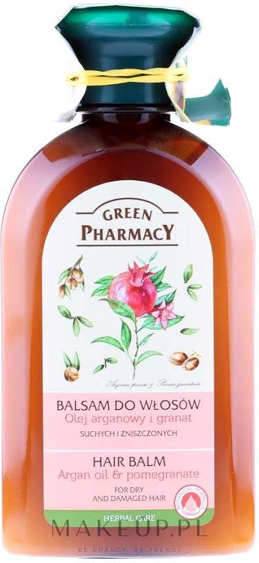 green pharmacy balsam olejek arganowy i granat do włosów suchych