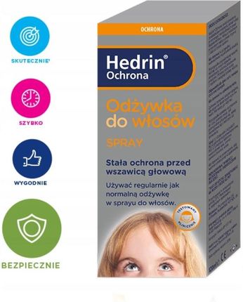 hedrin ochrona odżywka w sprayu do włosów 120 ml