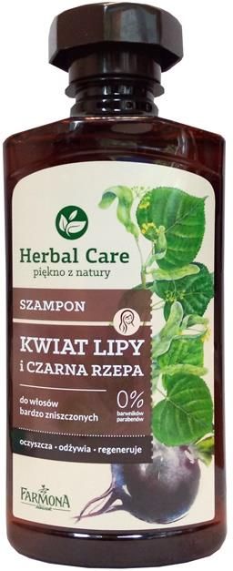 herbal care szampon kwiat lipy i czarna rzepa odżywka