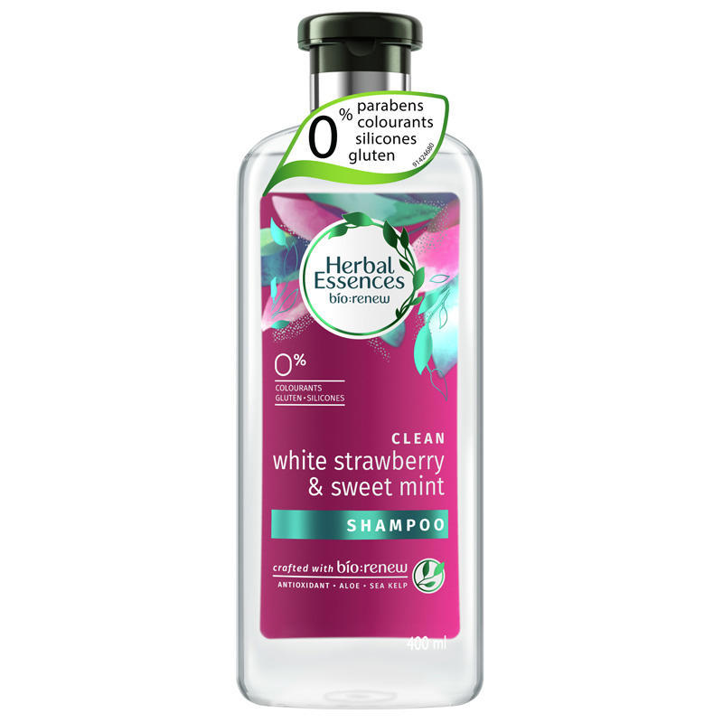 herbal essences szampon do włosów clean white strawberry sweetmint 400ml