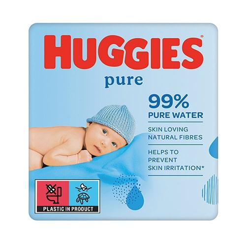 huggies chusteczki nawilżane pure 64szt