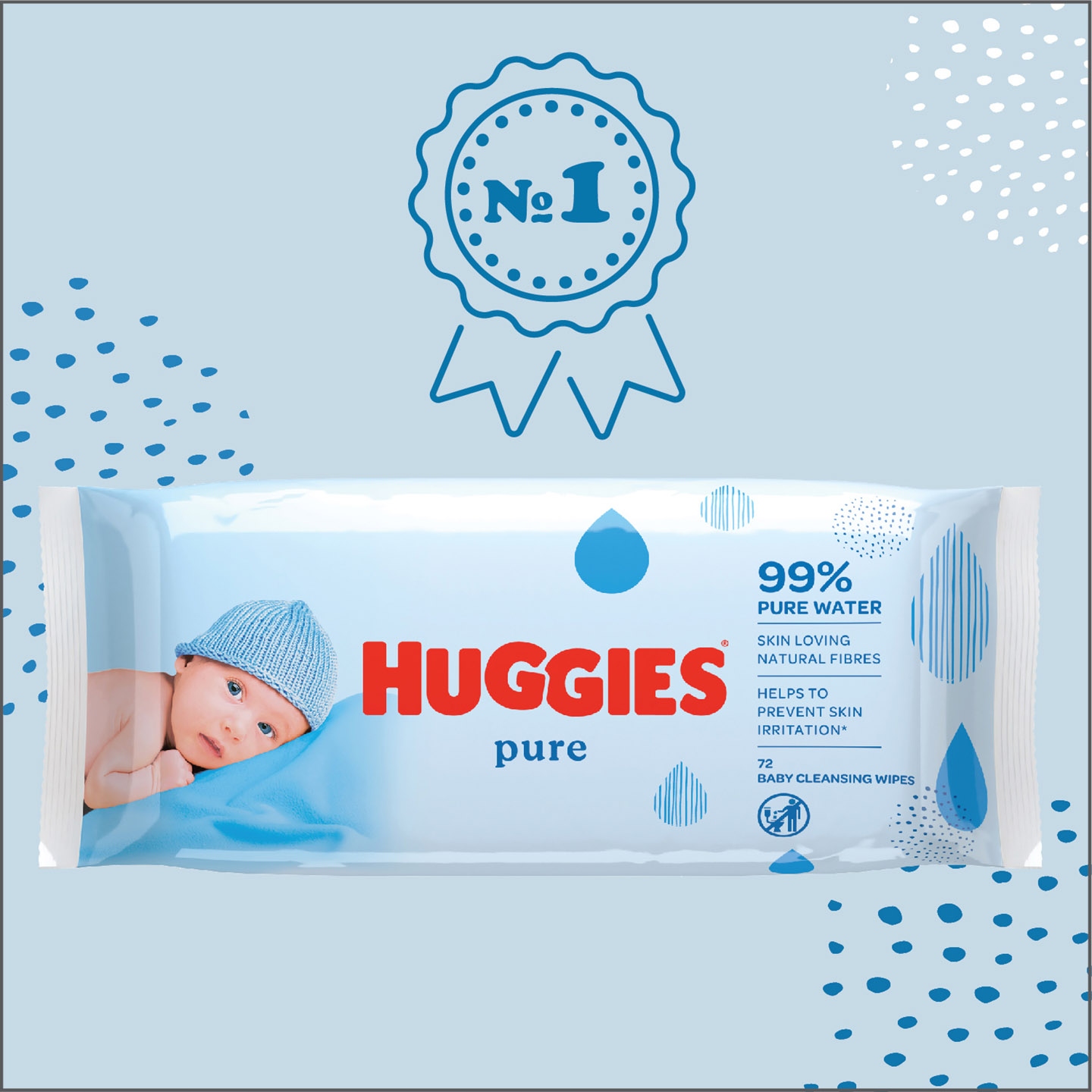 huggies chusteczki pure 56