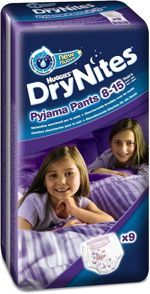 huggies drynites pyjama pants x9 girl 8 15 years