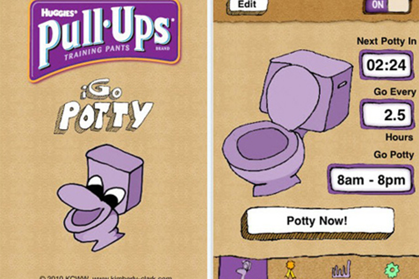 huggies potty training app