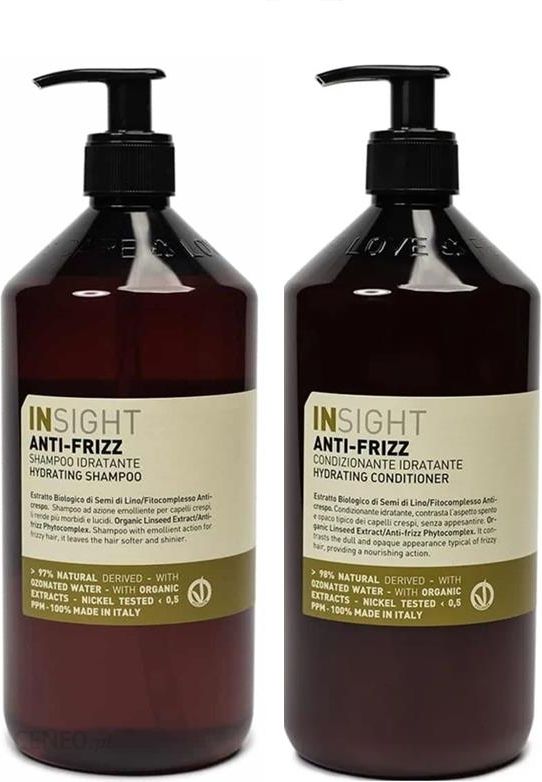 insight szampon odżywka anti frizz 900