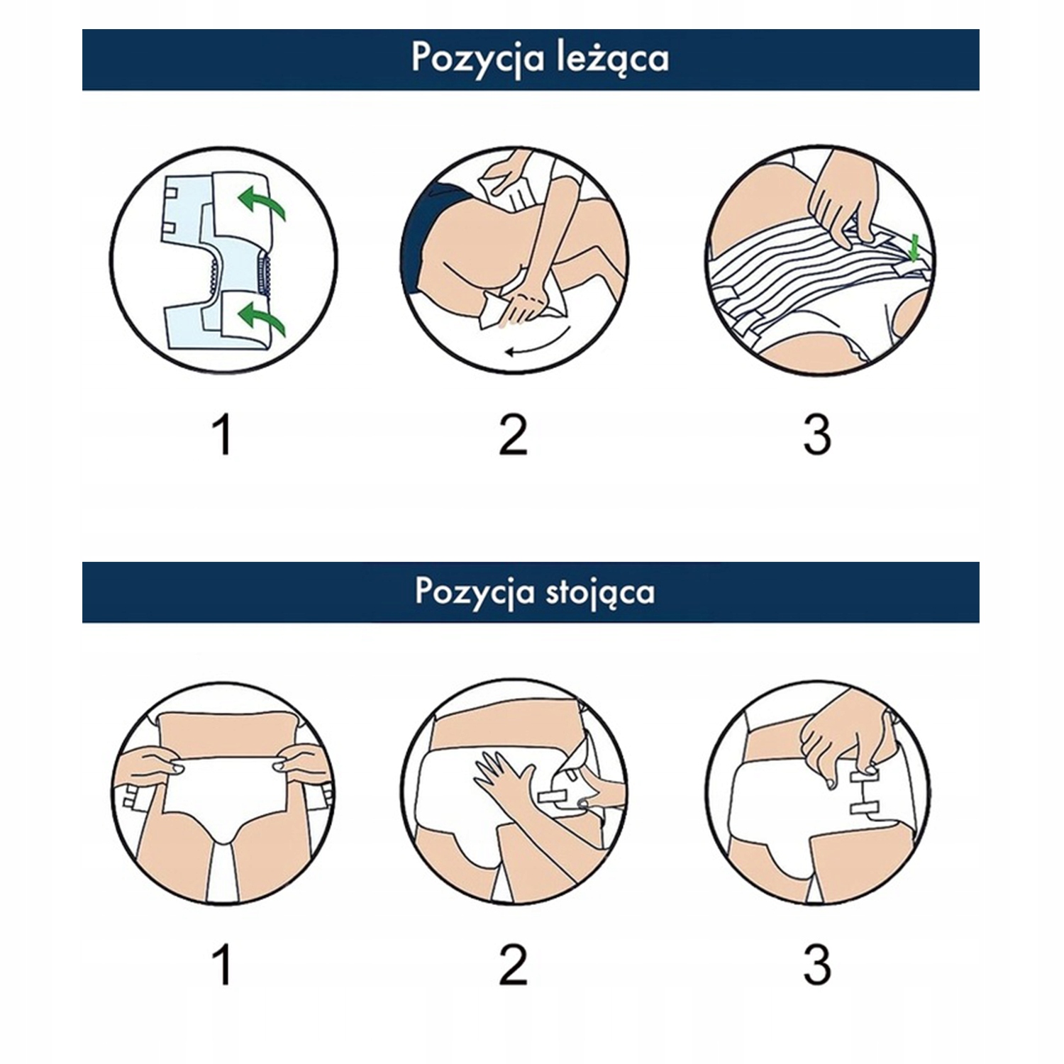 instrukcja zakładania pieluchy