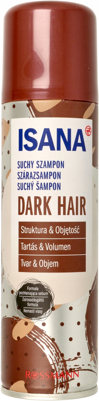 isana trocken shampoo suchy szampon do włosów brązowych