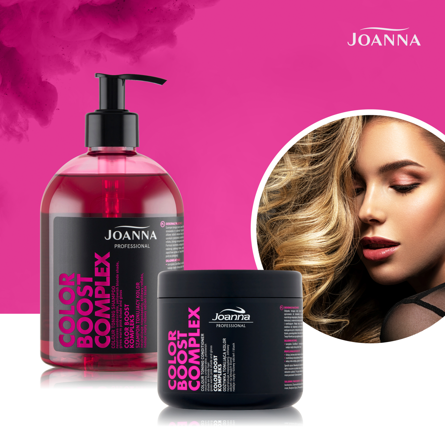 joanna professional color boost complex szampon tonujący kolor 500 ml