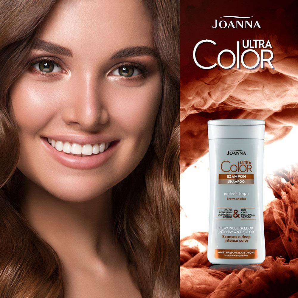 joanna ultra color system szampon do włosów brązowych i kasztanowych