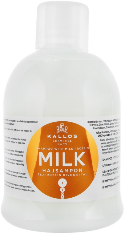 kallos cosmetics milk szampon skład
