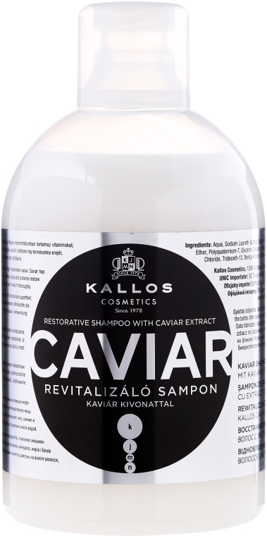 kallos kjmn caviar szampon ekstrakt z kawioru wizaz