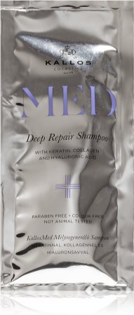 kallos med deep repair regenerujący szampon do włosów