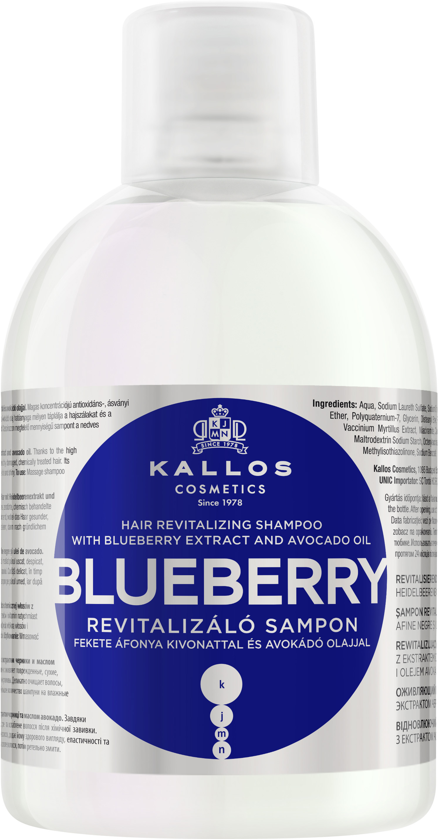 kallos szampon do włosów blueberry