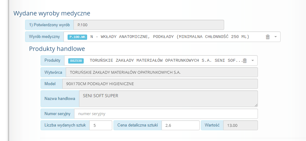 kamsoft wniosek na pieluchomajtki