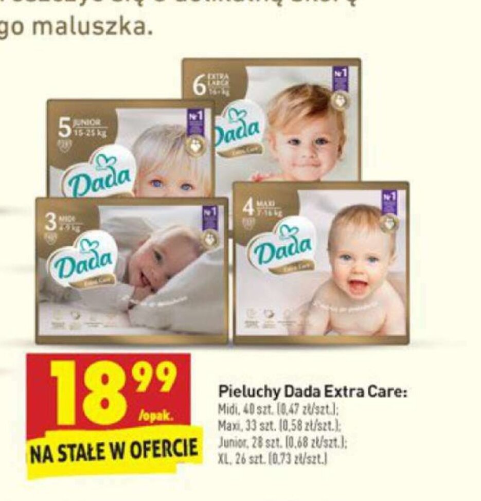 kiedy promocja na pieluchy dada