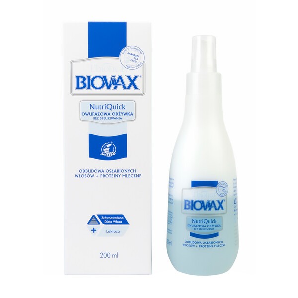 lbiotica biovax nutriquick odżywka do włosów keratyna 200ml