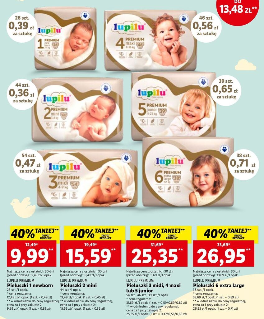 lidl pieluchy lupilu 18 zł