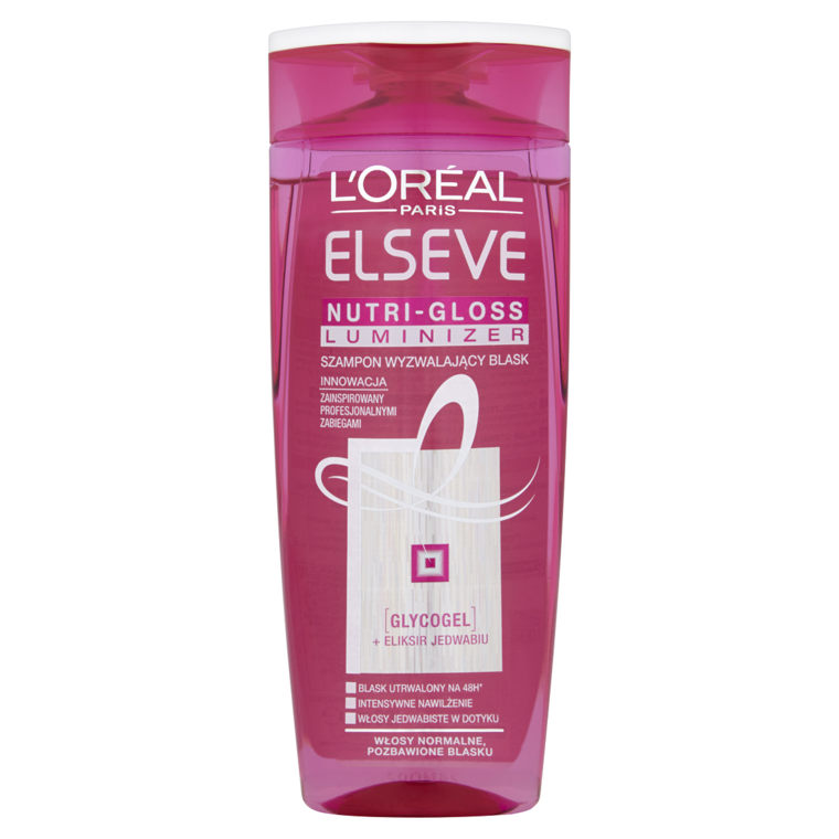 loreal paris elseve nutri-gloss luminizer szampon wzmacniający blask