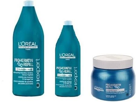 loreal pro-keratin refill regenerujący szampon do włosów z keratyną