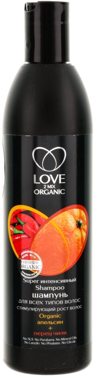 love2mix organic organiczny szampon nawilżający do suchych włosów