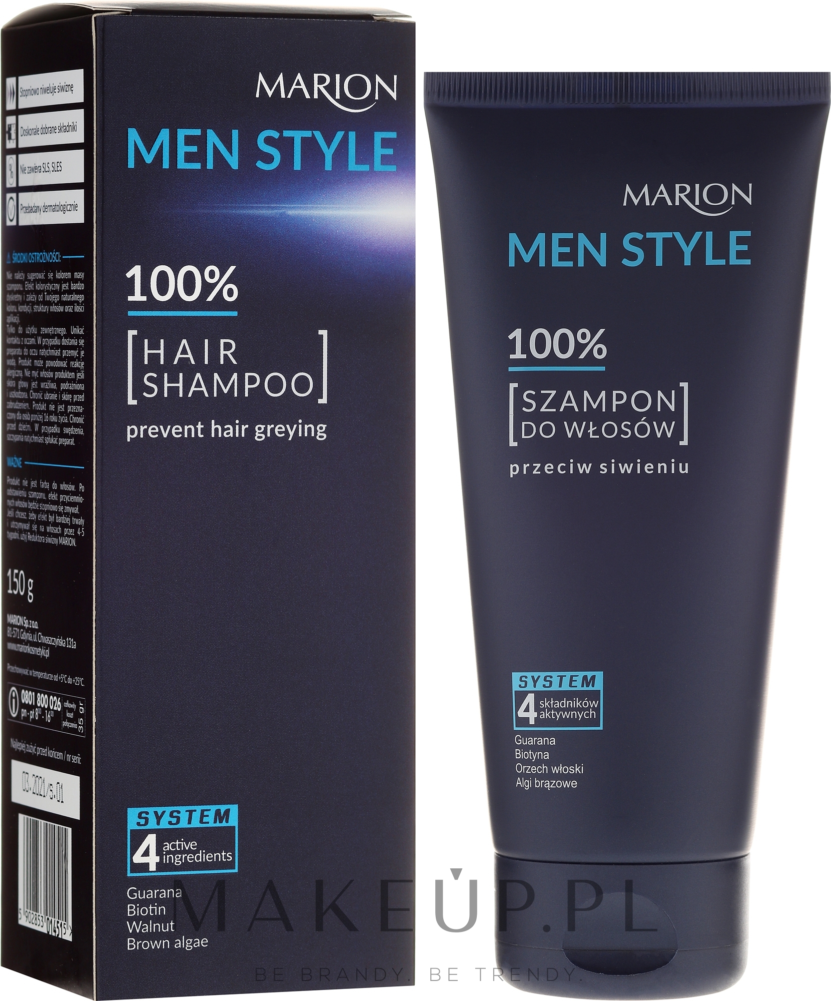 marion men style m100 szampon do włosów przeciw siwieniu