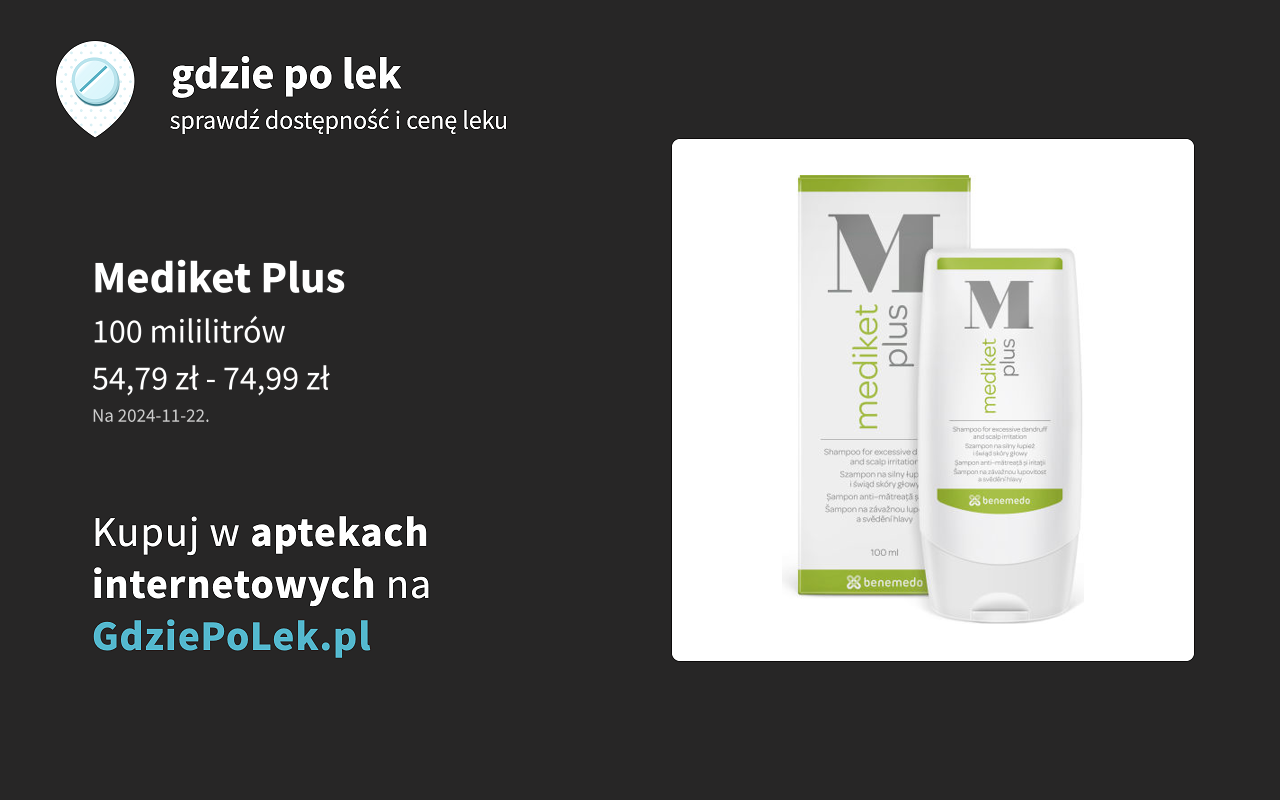 mediket plus szampon przeciwłupieżowy 100 m