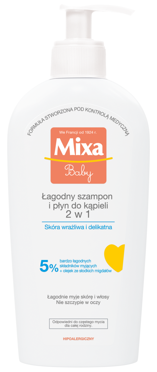 mixa baby szampon i płyn do kąpieli 2w1 skład